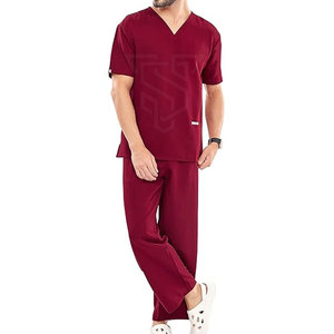 Personalizable Unisex Enfermería Scrub Trajes Set Medical Jogger Top Spandex Material de alta calidad uniformes de hospital para la venta - Product Image 5