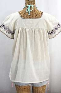 2023 été vacances Collection Vintage broderie florale haut 100% coton tenue décontractée pour femmes mexicaine tunique robe à vendre - Product Image 3