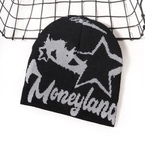 Bonnet en tricot personnalisé Y2K Hip Hop Streetwear, tendance, chaud pour l'automne et l'hiver, pour un usage quotidien - Product Image 2