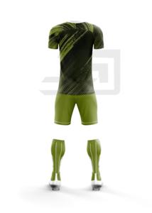 Conjunto de Camiseta y Pantalones Cortos de Fútbol con Nombre de Equipo Personalizado, 100% Poliéster, Transpirable y que Absorbe la Humedad, Impresión por Transferencia de Calor, Tallas Unisex para Adultos - Product Image 3