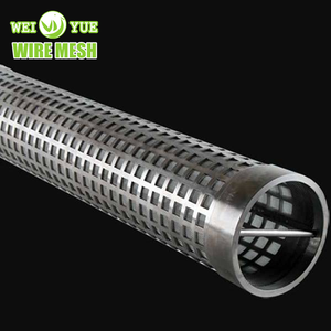 Lỗ vuông thép không gỉ đục lỗ xi lanh lọc Hàn lưới loại đục lỗ ống cho nước thải ống lọc - Product Image 3