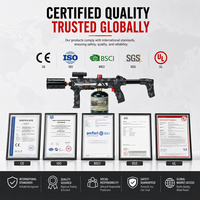 Chalumeau à propane robuste avec allumage piézoélectrique, flamme réglable, tube brûleur en acier inoxydable, certifié CE EN521, verrouillage de sécurité