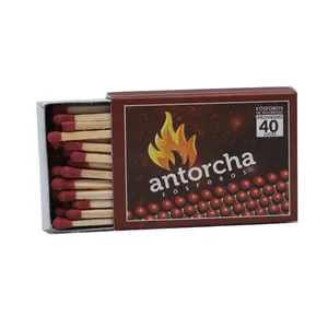 Household 5S safety matches with good quality of 40 splints in different colours head with great packing