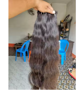 Venta al por mayor Extensiones de cabello virgen de larga duración Cutícula alineada Punta negra Paquetes de cabello humano disponibles Onda natural Onda del cuerpo - Product Image 1