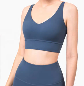 Sujetador deportivo de alto soporte sin costuras de talla grande Técnicas lavadas ligeras y transpirables - Product Image 1