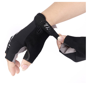 Gants de cyclisme G-force personnalisés avec logo, en cuir synthétique, nouvelle mode, sport, extérieur, demi-doigts, respirants, imperméables - Product Image 2