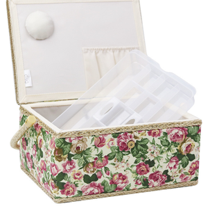 Handcraft <strong>Sewing</strong> <strong>Basket</strong> Household Floral Pattern Storage <strong>Sewing</strong> <strong>Basket</strong> - Product Image 5