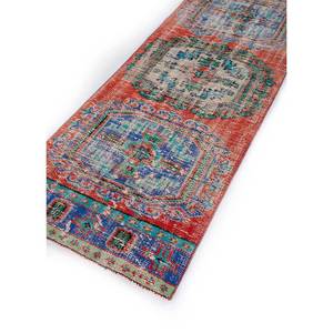 Alfombras de Lana Anudadas a Mano de Gran Tamaño, Diseño de Medallón Rojo y Naranja, para Sala de Estar o Pasillo - Pae-2539 - Product Image 2