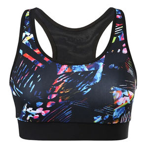 Soutien-gorge de sport de couleur unie, séchage rapide, nouveau style, nouvelle arrivée, tissu doux, fabrication de salle de sport, respirant, service OEM, soutien-gorge de sport - Product Image 1