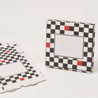 Boîte à pizza résistante à la graisse, doublée de papier aluminium, pour la livraison de pizzas chaudes à emporter, boîte d'emballage en carton ondulé avec logo personnalisé imprimé