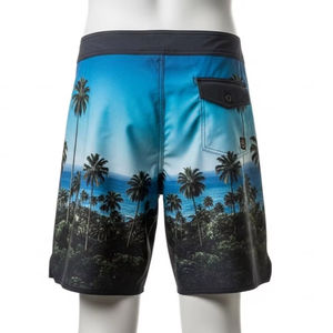 Pantalones Cortos Deportivos Transpirables de Lona con Estampado Digital, Tela de Poliéster Suave de Secado Rápido para Surf, Natación, Entrenamiento y Playa - Product Image 5