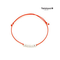Accessoires de mode très vendus, perles en argent sterling Tammuuz, bracelet coréen tendance pour un usage quotidien, unisexe, longueur réglable