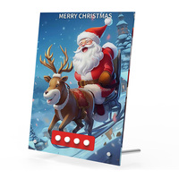 Cadeaux de Noël personnalisés en usine support de bureau pour notes de musique support de cadre photo acrylique sonore support d'enregistrement vocal support d'image debout