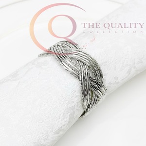 Anneaux de serviette de luxe conçus pour rehausser l'esthétique de la table à manger pour les mariages, les événements et l'usage quotidien - Product Image 4