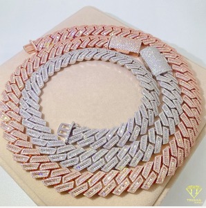 Chaîne de créateur en argent sterling 925 de qualité supérieure avec diamant moissanite pour un usage quotidien et des occasions spéciales - Product Image 2