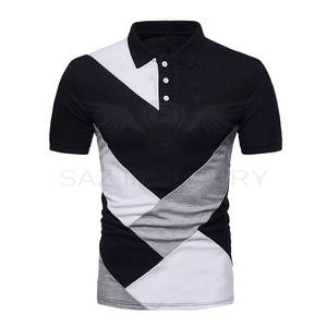 2023 hombres blancos hechos a medida de alta calidad para camiseta de Polo servicio OEM tela de punto de patrón sólido suministro directo de fábrica - Product Image 2