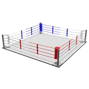 Matériau en cuir artificiel personnalisé de haute qualité pliant anneau de boxe couverture de corde taille professionnelle - Product Image 4