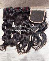 Cheveux humains indiens Remy ondulés Jerry Curl de 18 pouces avec closure HD 5/5 assortie