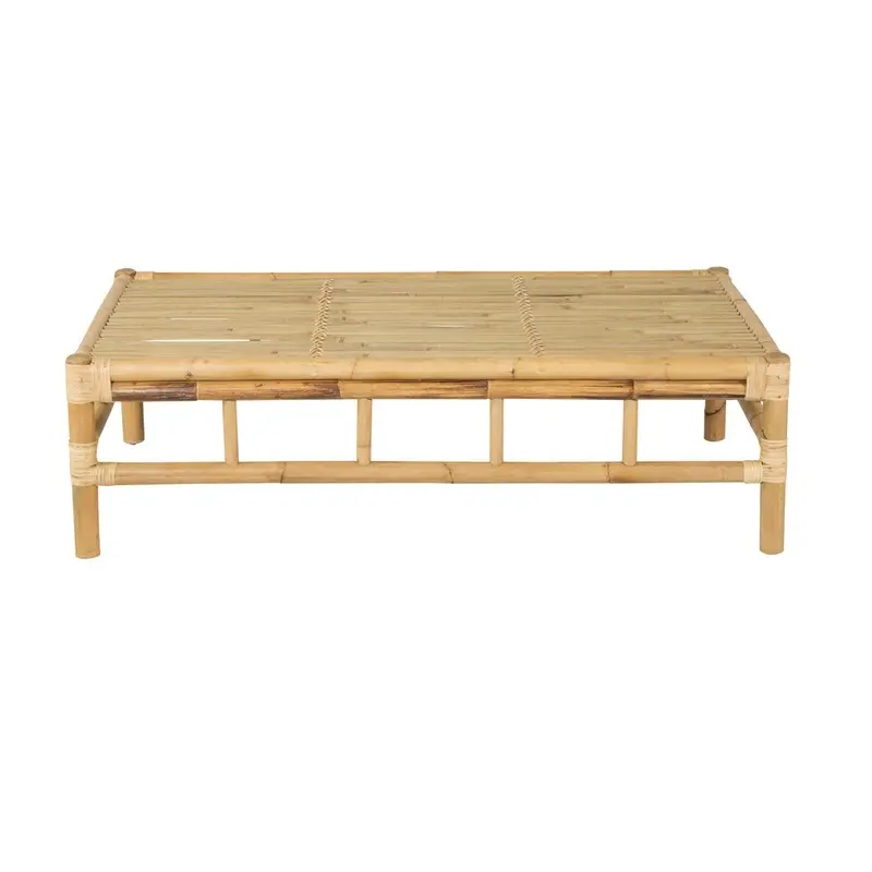 Table en bambou en bois Matériau durable pour l'extérieur Conception de produits de type écologique Taille personnalisée Table en bambou d'intérieur Fabriquée au Vietnam