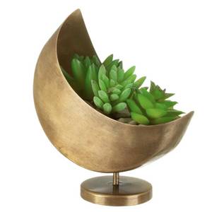 Maceta de flores con acabado dorado de decoración en forma de luna de Metal de último diseño de alta calidad a precio al por mayor - Product Image 6