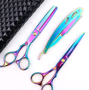 ชุดกรรไกรตัดผมสเตนเลสขนาด6นิ้วชุดกรรไกรตัดผมเกรดอุตสาหกรรมสำหรับตัดผม - Product Image 6