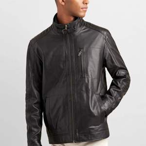 Chaqueta de cuero marrón para hombre - Chaqueta de motociclista auténtica de estilo vintage con acabado desgastado. Chaqueta perfecta para hombre. - Product Image 5