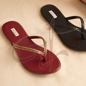 รองเท้าสไลด์ผู้หญิงราคาส่งถูก คุณภาพสูง แฟชั่นทันสมัย พื้นกันลื่น หนังแท้ ด้านบนทำจากหนังแท้ พื้นรองเท้ากันลื่น - Product Image 3