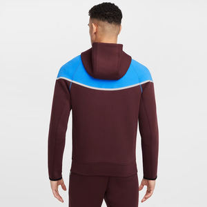 ชุดวอร์มเทคฟลีซสำหรับผู้ชาย ชุดฤดูหนาว รับสกรีนโลโก้ เสื้อฮู้ดซิปแขนยาว ผ้าโพลีเอสเตอร์ 100% ระบายอากาศได้ดี สไตล์สตรีท - Product Image 2