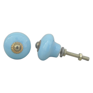 Lot Ceramic Kids Room Unique Knobs Turquoise Cupboard Drawer Dresser Pulls Onion Solid Kitchen Hardware Cabinet Handle SCRK-62 - Product Image 2