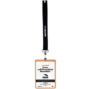 Targhette Personalizzate Swazz Kraft con Cordino, Porta Badge Personalizzato e Accessori - Product Image 2
