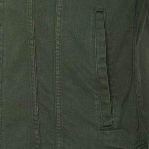 Vestes en jean d'hiver pour hommes, couleur unie, veste en jean simple boutonnage pour hommes, vestes d'extérieur en coton Slim Fit - Product Image 4