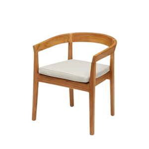 Fabricación en Indonesia Silla de comedor de madera nórdica Silla de restaurante de madera maciza tapizada Sillón para muebles para el hogar - Product Image 3