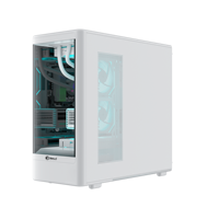 KINPOWER Factory Direct Sale Computer Case Mid Tower Tempered Glass High End Gaming PC Case