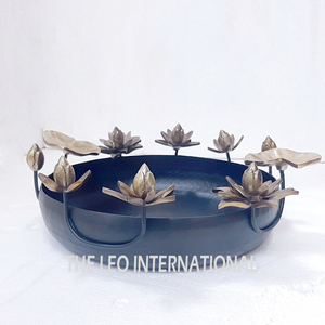 Bol décoratif en forme de bois de cerf de couleur marron bol de dîner moderne luxueux en métal en aluminium fantaisie - Product Image 6