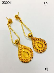 ต่างหูประดับรูปดาวชุบทอง18K ทันสมัยสำหรับผู้หญิงสำหรับงานแต่งงานงานหมั้น - Product Image 5