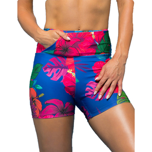 Shorts de yoga et de sport taille haute 3 pouces pour femme – Spandex uni de haute qualité – Nouveauté promotionnelle - Product Image 1