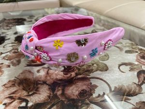 Wholesale Customized Designer <b>Hair</b> <b>Scrunchies</b> for Women Knotted Ribbon with Rhinestone Decorations Stylish Party Accessory - Product Image 2