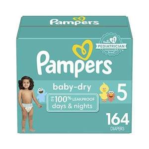 Pour Pampers bébé couches sèches taille 5 coton doux pantalon jetable 164 compter un mois d'approvisionnement absorbant sain imprimé caractéristique - Product Image 5