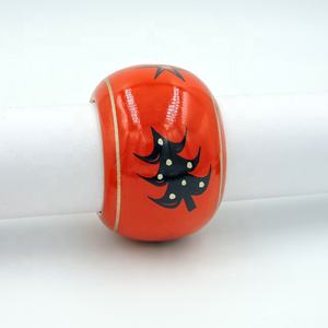 Juego de servilleteros de fiesta modernos hechos a mano, brazaletes de vidrio reciclado, Decoración de mesa elegante ecológica única, uso doméstico - Product Image 6