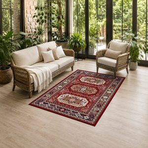 <b>RUGS</b> DEPOT LXDP-0991 Wholesale Red Burgundy Modern Vintage Digital Printed Machine Washable Chenille Area <b>Rug</b> <b>Non</b> <b>Slip</b> - Product Image 6