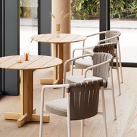 Table de jardin en teck massif avec assemblage à tenon et mortaise, vente en gros directe d'usine de qualité commerciale