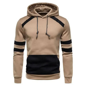 Slim Fit Pullover Panel Hoodie Personalizable DTG Impresión Hombres Panel Hoodie Cómodo y suave Tela Hoodie - Product Image 6