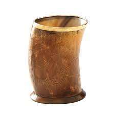 Verre à boire en corne naturelle magnifiquement conçu avec une finition grainée naturelle brillante pour les boissons d'occasion spéciale à prix de gros - Product Image 4