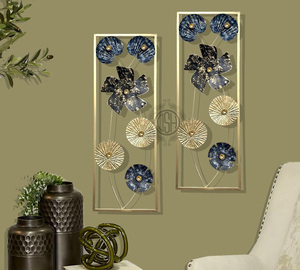 Qualité supérieure Meilleure vente Look Unique Nouveau fer métal mur Art cadre suspendu fleur métal décoration murale et décor à la maison. - Product Image 4