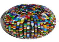 Bracelet de bijoux de mode en résine de couleur fabriquée à la main de qualité supérieure pour femmes d'Inde.