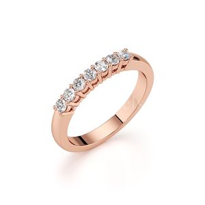 Band of Rose <b>Gold</b> Diamonds <b>Rings</b> by Stonewels, Featuring a Continuous Band of Scintillating Original Diamonds - Product Image 1
