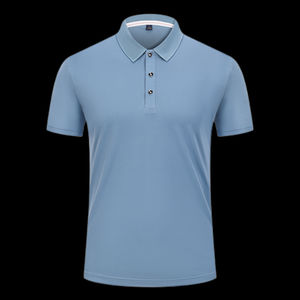 เสื้อโปโลสำหรับผู้ชายเสื้อกอล์ฟสีพื้นแขนสั้นสั่งทำได้ตามต้องการ - Product Image 6