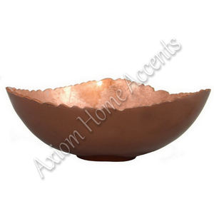 Axiom Home Accents Plateau de bol de fruits de table couleur cuivre Luxe Moderne Conçu Jetable Aluminium Taille libre pour la nourriture Camping - Product Image 6