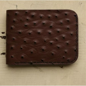 Portefeuille pour homme en cuir de vache véritable, style rock, minimaliste, fin, de luxe, avec fermeture éclair double, antivol, vente en gros - Product Image 1