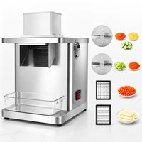 Automatische elektrische snijmachine voor fruit en groenten, roestvrijstalen kubus snijmotor kerncomponent, fruitverwerkingsbedrijf